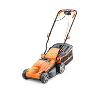 LawnMaster 1400W 34cm Electric Lawnmower with Rear Roller, Orange
