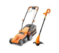 Lawnmaster 1400W 34Cm Electric Lawnmower With Rear Roller And 350W 2-In-1 Grass Trimmer And Edger - 2 Year Domestic Guarantee