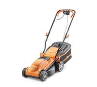 LawnMaster 1400W 34cm Electric Lawnmower with Rear Roller, Orange
