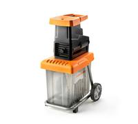 Lawnmaster 2800W Quiet Garden Shredder - Drum Shredder, 60 Litre Collection Box, Accessories, Orange, Corded, 2 Year Guarantee