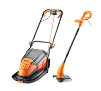 LawnMaster 33cm 1700W Hover Lawnmower and 350W Grass Trimmer