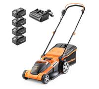 LAWNMASTER CLMF4841E-01 Cordless Rotary Lawn Mower - Orange & Black, Orange