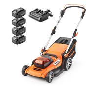 LAWNMASTER CLMF4846A-01 Cordless Rotary Lawn Mower - Orange & Black, Orange
