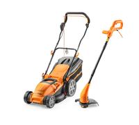 LawnMaster 1800W 40cm Electric Lawnmower with rear roller with Strimmer Set (350W 2-in-1 Grass Trimmer and Edger) 2 Year Guarantee