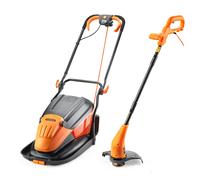LawnMaster Hover Mower Set - 1700W 33cm Electric Hover Collect & Grass Trimmer