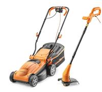 LawnMaster 1400W 34cm Electric Lawnmower with rear roller with Strimmer Set (350W 2-in-1 Grass Trimmer and Edger) 2 Year Guarantee…