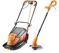 Lawnmaster 1700W 33Cm Electric Hover Mower With Grass Collection Box And Strimmer Set - 2 Year Guarantee