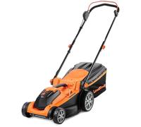 LawnMaster 24V 37cm Cordless Lawnmower with Spare Battery - Orange
