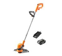 Lawnmaster Mx 24V Cordless Grass Trimmer With Battery And Charger - Strimmer, 3-In-1, 25Cm Cutting Width, Orange, 2 Year Guarantee
