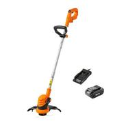 Lawnmaster Mx 24V Cordless Grass Trimmer With Battery And Charger - Strimmer, 3-In-1, 25Cm Cutting Width, Orange, 2 Year Guarantee