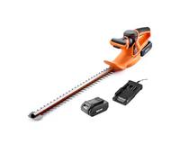 LawnMaster MX 24V Cordless Hedge Trimmer with Battery & Charger, 52cm Blade | Cordless hedge trimmer & hedge cutter, 52cm long laser cut blade, safety switch system, soft grip handle & 2 year guarantee