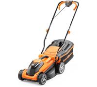 LAWNMASTER MX 24V Cordless Lawn Mower with 2 Batteries - Orange & Black