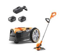 Lawnmaster Ocumow 16 Mx 24V Drop And Mow Robotic Lawnmower And Cordless Grass Trimmer Set - 2 Year Guarantee