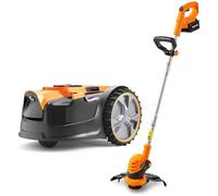 LAWNMASTER OcuMow 16 MX 24V VBRM16 Robotic Lawn Mower & Grass Trimmer - Orange & Black
