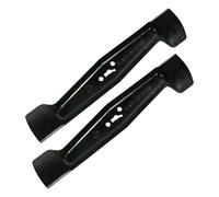 SPARES2GO 34cm Metal Blade Compatible with McGregor CLMF3634H MCR3634 MER1434 Lawnmower (Pack of 2)