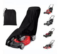 Lawnmower Cover Waterproof for Outside Storage, Universal Lawn Mower Covers Waterproof, 420D Oxford Outdoor Weatherproof Lawn Mower Storage Cover with Drawstrings