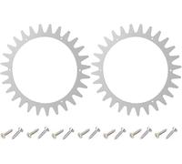 Lawnmower Spikes, Non-Slip Wheels, Lawn Mower Components, Stainless Steel, Suitable for Robotic Lawnmowers, Improve Wheel Adhesion, Silver (238 x 2.0 mm)