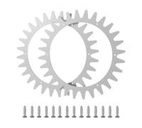 Lawnmower Spikes, Non-Slip Wheels, Non-Slip Drive Wheel, Lawn Mower Accessories, Stainless Steel, Fits Minimo 250 and Minimo 500 Lawnmowers, Silver