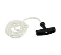 Lawnmower Starter Pull Handle and 4mm/5mm Replacement Rope Kit for Petrol Mower Engines - Compatible with Most Small Engine Models, Black(4MM)