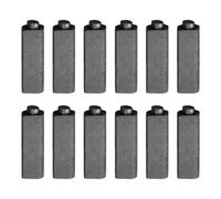 Lawnoval 12pcs Carbon Brushes 4x5.5x17mm Anchor Engine Electric Hair Dryer, for General for Replacement Parts Power Tools, Black