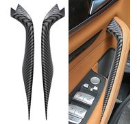 Lawnoval 2Pcs Interior Door Pull Handle Inside Cover Panel Trim For Bmw 5 Series G30/G31/G38 2018-2023, 20×5×5 Cm, Automotive Interior Accessories Caja Almacenamiento Coche Gear Shifter Knob Cover