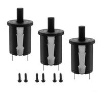 Lawnoval 3-Pack for Door Switch Kit for Hopper Lid, Compatible with 560/800/1050XL Grills, Includes 6 Screws, Black