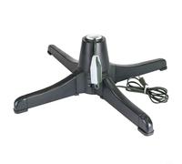 Lawnoval 360 Degree Rotating Christmas Tree Stand Electric, Adjustable Base for Trunks 0.9-1.25 Inch, Stable Metal Indoor Outdoor Xmas Tree Holder(US)