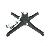 Lawnoval 360 Degree Rotating Christmas Tree Stand Electric, Adjustable Base for Trunks 0.9-1.25 Inch, Stable Metal Indoor Outdoor Xmas Tree Holder(EU)