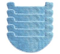 Lawnoval 5Pcs Wet Dry Vacuum Mop Cloths For Coredy R550 R750 R580 Robot Vacuum Cleaner Mopping Cloth Rag Parts Sweeper Cleaning Tools Microfiber Cleaning Pads Filter For Vacuum Cleaner