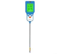 Lawnoval 6-in-1 Digital Soil PH Meter with Backlit Display, 90° Rotatable Probe Moisture, Light, Temp, Fertility Testing