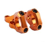 Lawnoval 6061 Aluminium Alloy Direct Mount Stem 31.8mm CNC Lightweight Orange Fit for Dual Crown Forks DH Mountain Bike Dirt Bike Precision Anodized 35mm Rise(Orange)