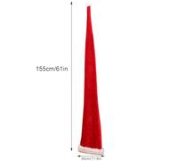 Lawnoval 86/155Cm Long Christmas Santa Hat Adults Children Plush Red Xmas Cap New Year Merry Christmas Home Xmas Party Supplies Decor Hat Christmas Party Gifts Boxes Christmas Wreaths For Front Door
