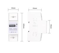 Lawnoval AC 230V 80A Single Phase Energy Meter with Analog Display, Accuracy Class 1, Pulse Output, DIN Rail Mount for Reliable Electricity Monitoring