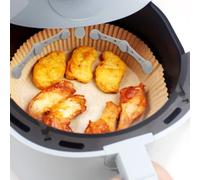 Lawnoval Air Fryer Magnetic Silicone Buckle Set with Heat Resistant Magnets for Securing Parchment Paper Liners, Compatible with Iron Basket Air Fryers, Red/Black/Grey, 4 Long + 8 Short Pie