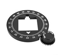 Lawnoval Aluminium Grinder Setting Dial Faceplate for Eureka Mignon Specialita, Solid Alloy Scale Plate for Coffee Grinding, Black 14.8 cm