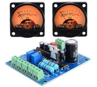 Lawnoval Analog VU Meter Panel Kit with Backlit Decibel Tester and VU Driver Board, 500°Cfor A, 6-12V Backlight, 2 pcs