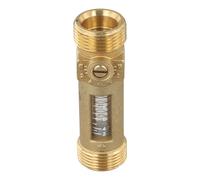 Lawnoval Brass DN20 Visual Control Ball Valve for HVAC Flow Measurement and Balancing, Adjustable Scale, Internal/External Thread Options