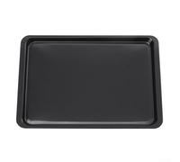 Lawnoval Carbon Steel Baking Tray 14 Inch, Rectangular Bread Cake Cookie Pan for Home Bakery Oven Scratch Resistant Rust Proof Bakeware(Black)