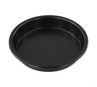 Lawnoval Carbon Steel Pizza Pan, Round Baking Tray for Oven Crispy Crust Baker for Pizza Meat Fish Kitchen Bakeware Tool (5-inch)