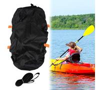 Lawnoval Cockpit Cover with 2 Elastic Straps, Nylon Protector Seal for Dirt Leaves Snow Rain Bugs, UV50+ Water Resistant, Adjustable Fit M(S)