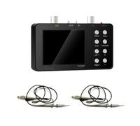 Lawnoval Digital Oscilloscope 10MHz Analog Bandwidth Dual Channel with 50M Sa/s Sampling Rate, 2.4kSa/s Current Measurement, for Electronics DIY and Repair