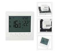 Lawnoval Digital Room Thermostat with LCD Display for Underfloor Heating and Gas Boiler, Programmable 5+2 Days, Voice Control, Child Lock, Antifreeze Function, Wall Mounted or Free Standing
