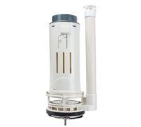 Lawnoval Dual Flush Toilet Valve with Push Button, Water Saving Replacement Kit, Adjustable Fill, ABS and 304 Stainless Steel, Cistern Fit(27.5cm)