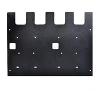 Lawnoval For Bosch Wall Mount Metal Battery Holder Bracket Storage Rack With 4 Battery Slots 3 Charger Slots For GAL 1880 GAL 18V-20 Power Tool Organization Black