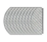 Lawnoval For ECOVACS Deebot N20/N20 Plus/N20 Pro Plus Replacement Mop Cloths, Microfiber Washable Pads for Robot Vacuum Cleaner, Blue, 6-Pack