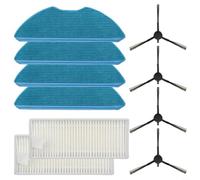 Lawnoval For HomeRun Robot Vacuum Cleaner Parts Kit Side Brushes Filters Mop Cloths For 3000, XU3100/01, XU3110/02, XU3000/01, XU3000/02 XV1430/00 Accessories