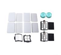 Lawnoval For Shark IW3511 Vacuum Filter Kit 12 Pieces For Detect Pro Cordless Vacuum IW1111 Including Filter Elements Cotton Freshness Cartridges Curved Filters