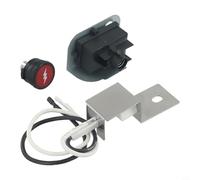 Lawnoval For Weber Gas Ignition Kit Replacement Parts 80462 For Q100 Q120 Q200 Q220 Grills Heat-Resistant Silver Metal Electronic Igniter System For Outdoor BBQ Cooking