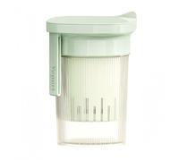 Lawnoval Greek Yogurt Strainer with Fine Mesh Stainless Steel, Homemade Creamy Yogurt Maker for Cheese and Soy Milk, Space-Saving Design, Beige