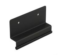Lawnoval Hands- Cabinet Foot Pull, Touch- Drawer Handle for Garbage Bin, Steel Kick Opener with, No-Drill or Screw Mount, 12cm Black(Black)